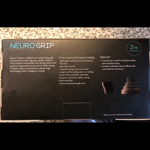 Nuro Grip Hair Dryer- Professional Grade! - Picture 2 of 3